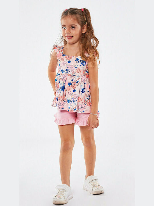 Εβίτα Kinder Set mit Shorts Sommer 2Stück Rosa