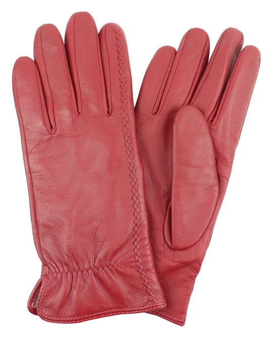 Guy Laroche 98862 Κόκκινα Γυναικεία Δερμάτινα Γάντια