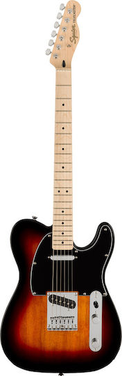 Fender Squier Affinity Tele 3ts Elektrische Gitarre Telecaster mit SS Tonabnehmerkonfiguration 3 Tone Sunburst