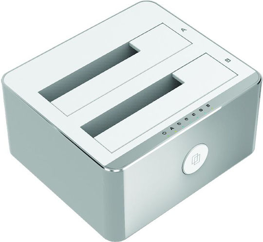 Unitek Y-3027 Docking Station για 2 Σκληρούς Δίσκους SATA 2.5" / 3.5" με σύνδεση USB 3.1 (Y-3027)