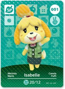 Nintendo Amiibo Animal Crossing Cards Series 1 Figură de personaj pentru 3DS/WiiU