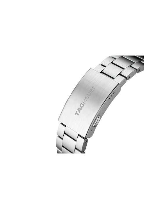 TAG Heuer Formula 1 X Red Bull Racing Ανδρικό Ρολόι 43mm Χρονογράφος Μπαταρίας με Ασημί Μεταλλικό Μπρασελέ