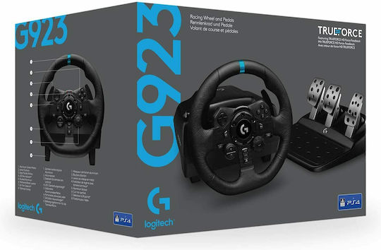 Logitech G923 Trueforce Volan cu Pedale pentru PC / PS4 / PS5 cu 900° Grade de Rotire