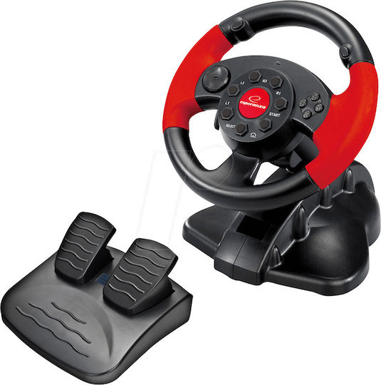 Esperanza High Octane Τιμονιέρα με Πετάλια για PC / PS3 με 180° Περιστροφής
