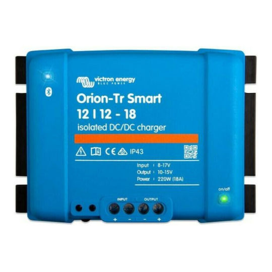 Victron Energy Orion-Tr Smart 12/12-18 Isolated Voltage Converter DC/DC 12V to 12V