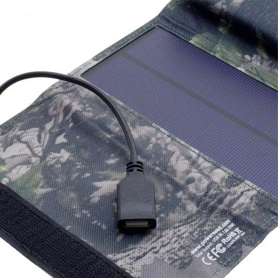 PowerNeed ES-6 Αναδιπλούμενο Ηλιακό Panel Φορτιστής 9W (Φορητών Συσκευών)
