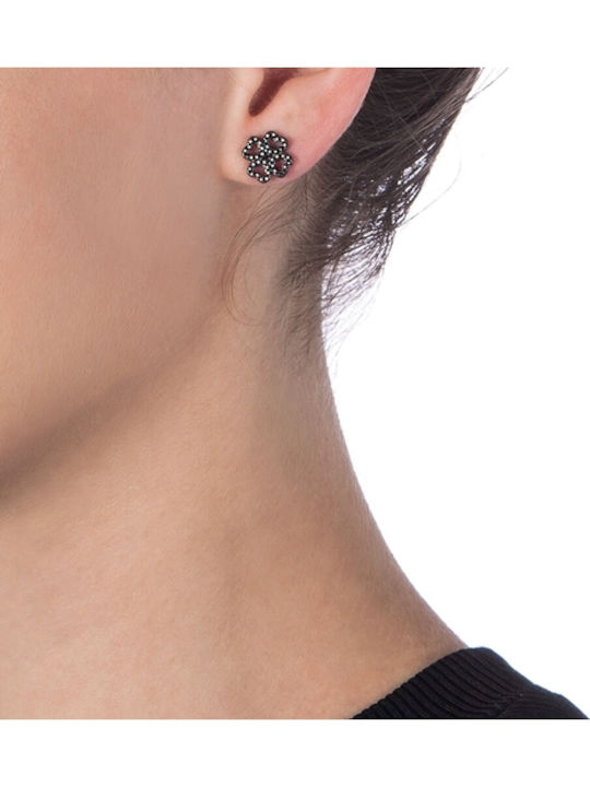 Folli Follie Miss Heart4Heart Ohrringe aus Silber mit Steinen