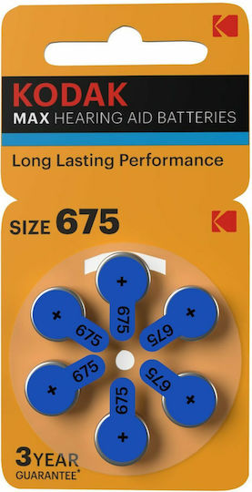 Kodak Max Baterii pentru aparate auditive Variază în funcție de 675 6buc