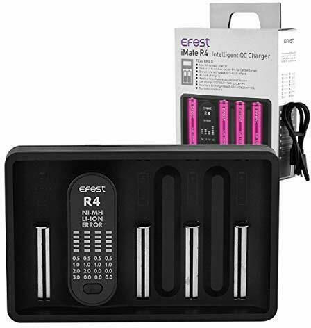 Efest iMate R4 Φορτιστής 4 Μπαταριών Li-ion/Ni-MH Μεγέθους AA/AAA/D/18650