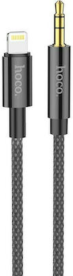 Hoco UPA19 Braided 3.5mm to Lightning Cable Μαύρο 1m