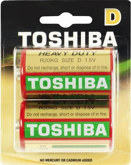 Toshiba Цинкови батерии Цинк D 1.5V 2бр