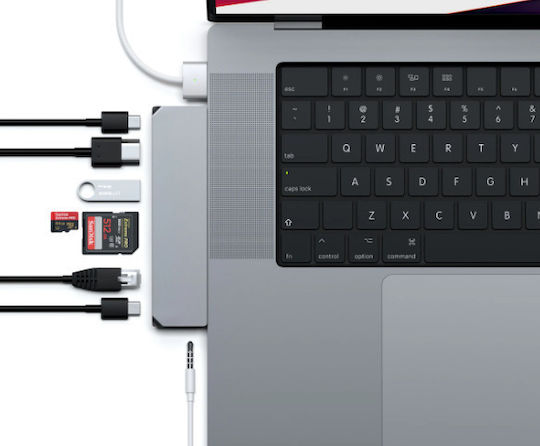 Satechi Docking Station with Dual USB-C HDMI 4K PD Ethernet Gray (ST-UCPHMXM)