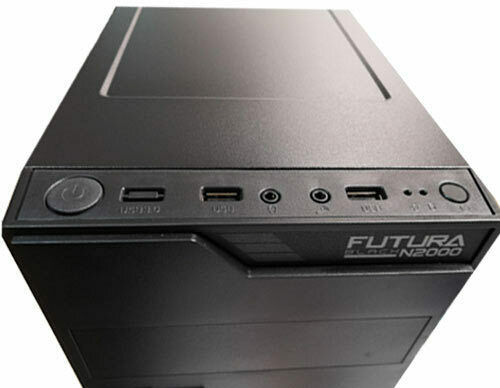 Alcatroz Futura N2000 Midi Tower Κουτί Υπολογιστή Μαύρο