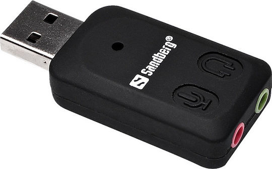 Sandberg 133-33 Εξωτερική USB Κάρτα Ήχου 2.0