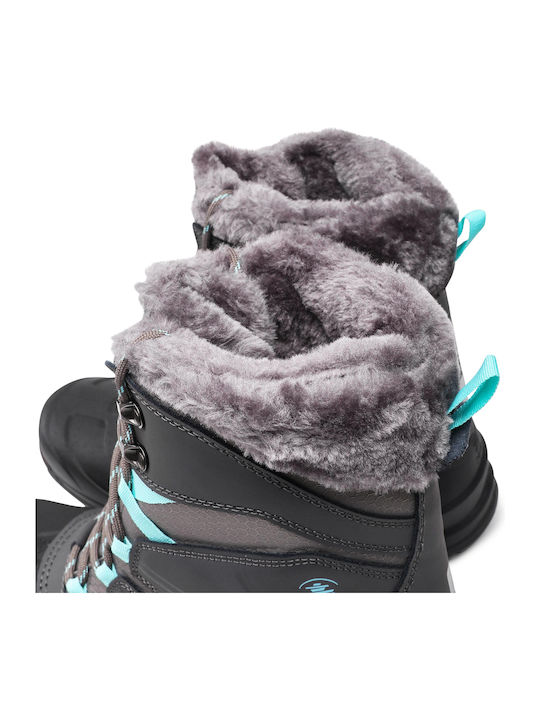 Icelandf Damenstiefel mit Pelz Charcoal