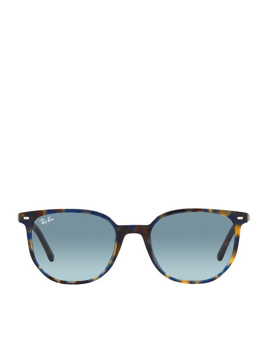 Ray Ban Elliot Unisex Ochelari de soare cu Maro Tortoise Cadru și Albastru Degrade Lentilă