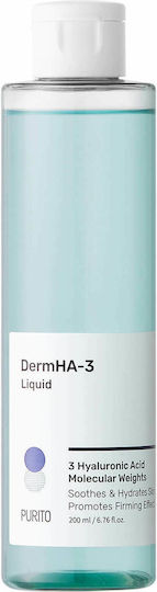 Purito DermHA-3 Liquid Facial Toner with Panthenol and Hyaluronic Acid 200ml