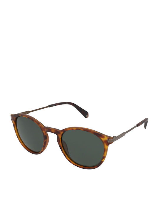 Polaroid Bărbătești Ochelari de soare cu Maro Cadru și Verde Polarized Lentilă 351889