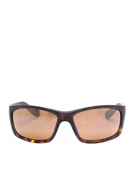 Maui Jim Men's Sunglasses with Brown Plastic Frame and Brown Polarized Lens H766-10MF