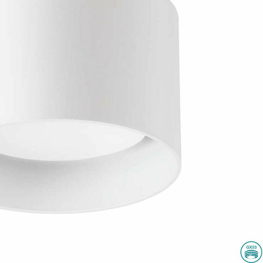 Ideal Lux Spike PL1 Μονό Σποτ με Ντουί GX53