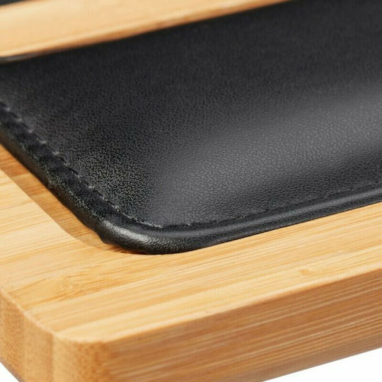 Relaxdays Bamboo Stand for Laptop up to 17" Natural / Black