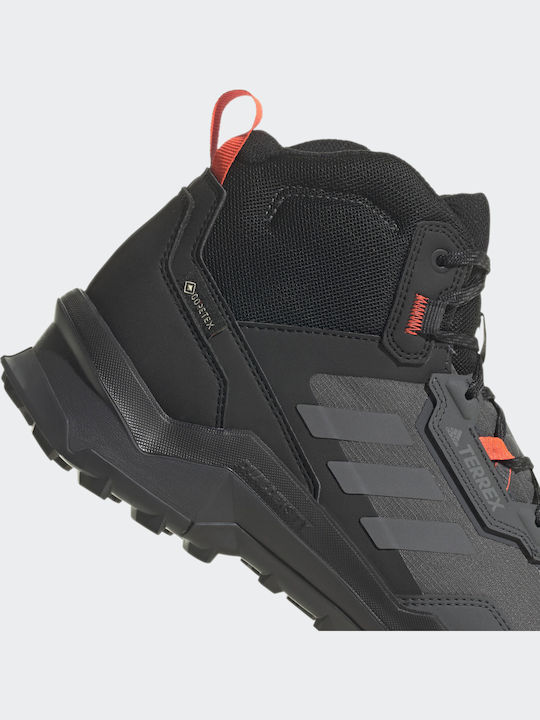 adidas Terrex Ax4 Mid Încălțăminte De Drumeție Pentru Bărbați Tip Botine Impermeabile Cu Membrana Gore-Tex Gri Five / Gri Four / Solar Red