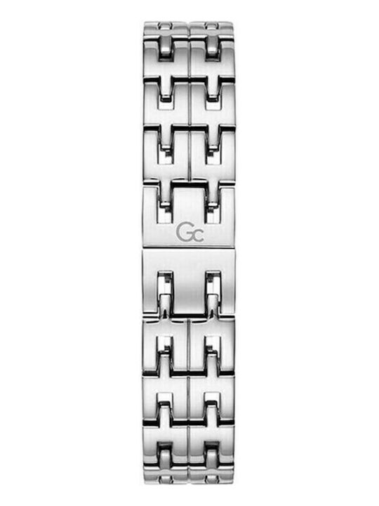 GC Watches Primechic Γυναικείο Ρολόι 32mm Μπαταρίας με Ασημί Μεταλλικό Μπρασελέ