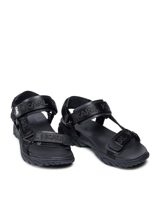 Flache Sandalen für Damen in Schwarz Farbe