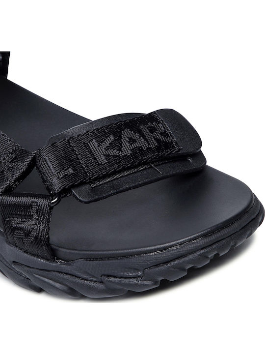 Flache Sandalen für Damen in Schwarz Farbe