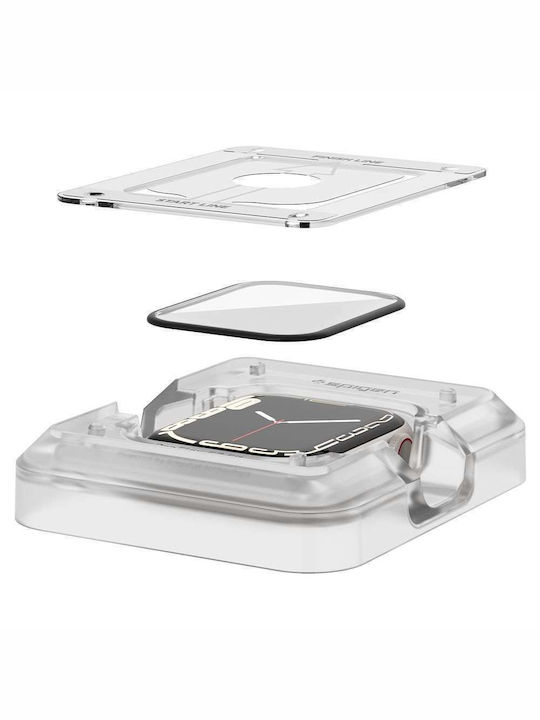 Spigen Proflex Ez Fit Tempered Glass for the Apple Watch 45mm 2pcs AFL04051