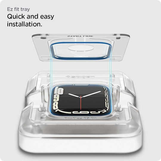 Spigen Proflex Ez Fit Gehärtetes Glas für das Apple Watch 45mm 2Stück AFL04051