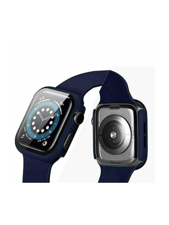 Tech-Protect Defense 360 Plastic Case with Glass in Transparent color for Apple Watch 45mm