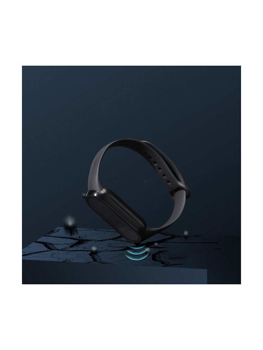 Tech-Protect Defense360 Plastic Case with Glass in Black color for Xiaomi Mi Band 3 / 4 / 5 / 6 / 6 NFC