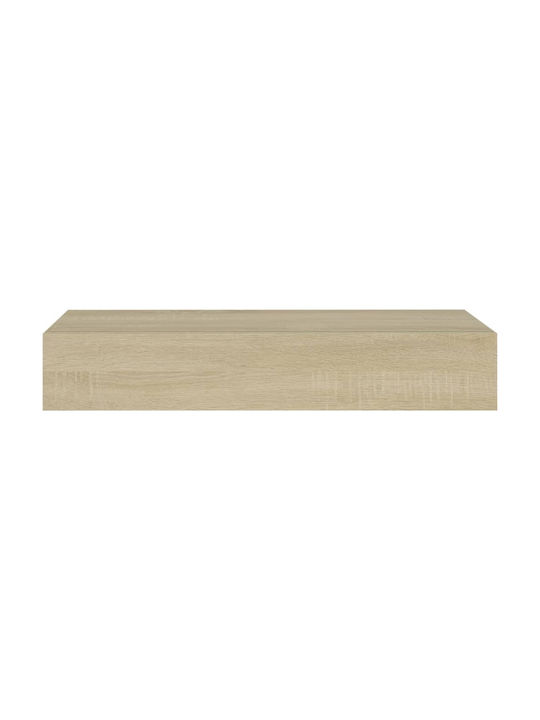 Shelf Wall Oak 60x23.5x10cm