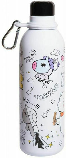 Grupo Erik BT21 Bottle Thermos Stainless Steel BPA Free 500ml White