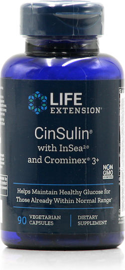 Life Extension Cinsulin InSea2 Crominex 3+ Supliment Special Alimentar 90 capsule veget