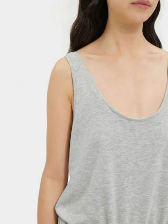 Esmerelda Micro Terry Damen Ärmellos Einteiler Anzug Gray