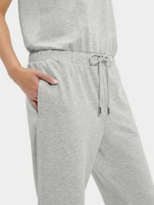 Esmerelda Micro Terry Damen Ärmellos Einteiler Anzug Gray