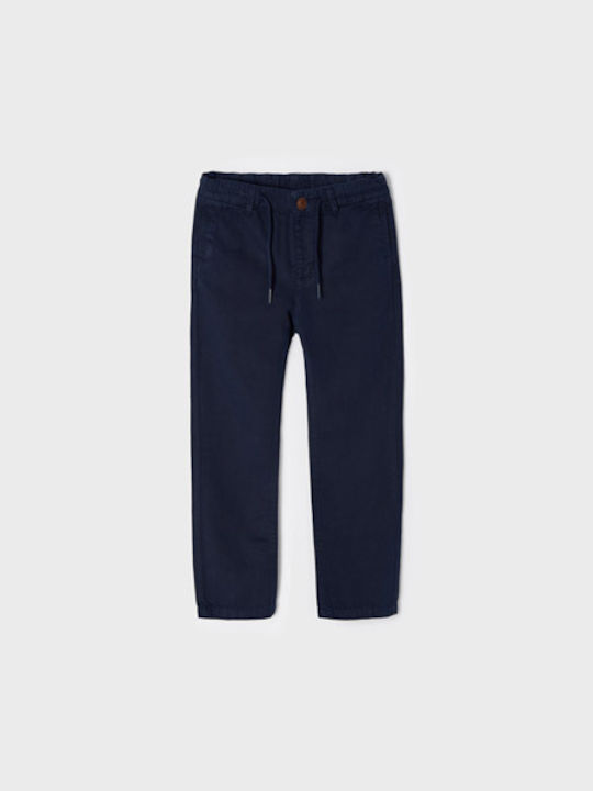 Mayoral Boys Linen Trouser Navy Blue