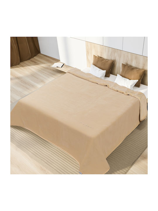 Pierre Cardin Nancy Decke Babydecken Samt Überdoppel 240x260cm. Off White