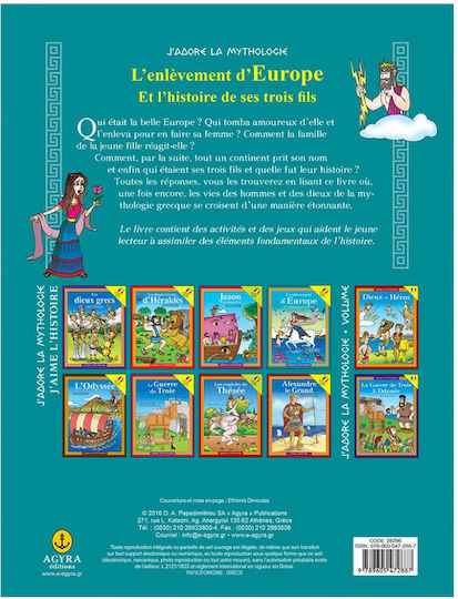 L’enlevement d’Europe et l’historie de ses trois fils