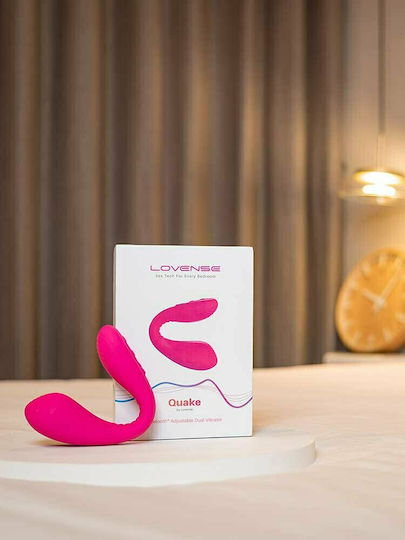 Lovense Quake Adjustable Dual Vibrator Bluetooth & App Διπλός Δονητής Pink