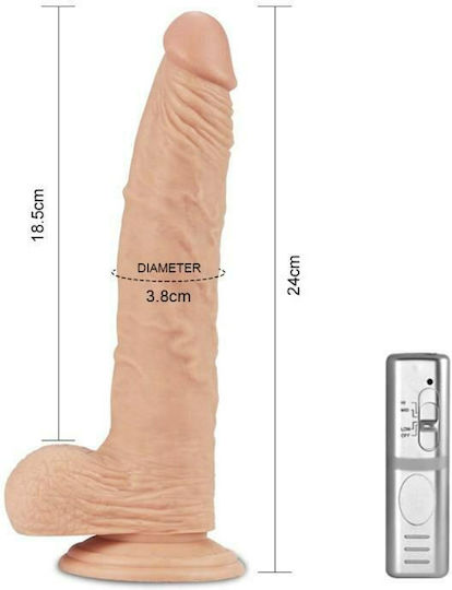 Lovetoy Real Extreme Realistic Dildo With Suction Cup Base Реалистичен Вибратор 24см Плът