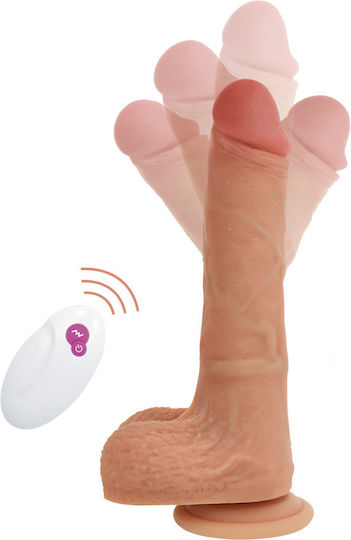 Cyber Silicock Vibrator Realistic Cu Control De La Distanță 21cm Flesh