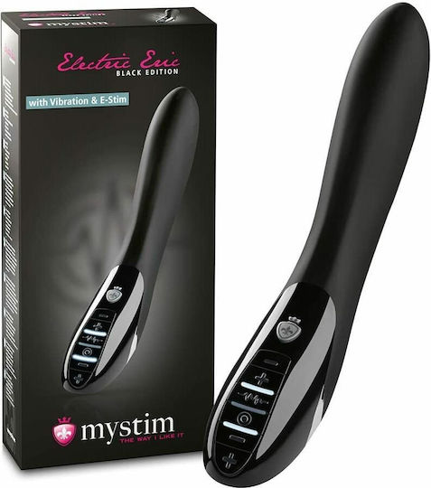 Mystim Elegant Eric E-Stim Κλασικός Δονητής 27cm Black