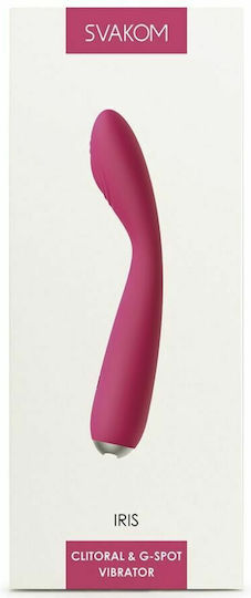 Svakom Iris Clirotal Silicone Vibrator Mini Κλειτοριδικός Δονητής 18cm Red