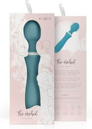 BMS Factory Bloom The Orchid Mini Δονητής Μασάζ 25.4cm Aqua