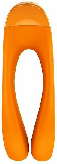 Satisfyer Candy Cane Finger Vibrator Mini Δονητής Δακτύλου 12cm Πορτοκαλί