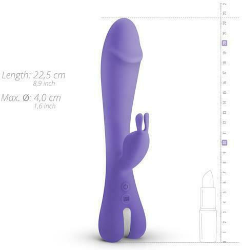 Good Vibes Only Trix Vibrator Kaninchen 22.5cm Purple