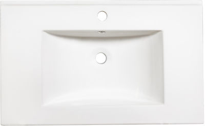 Martin Omega 75 Bench with sink Melamine L75xW46xH60cm White
